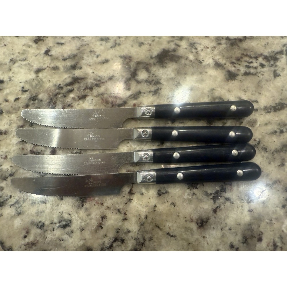 Vintage Gibson 4 Piece Butter Knife Set Stainless Steel Flatware‎